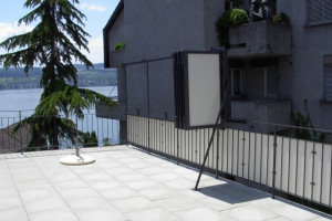 Sichtschutz durch HPL Platten